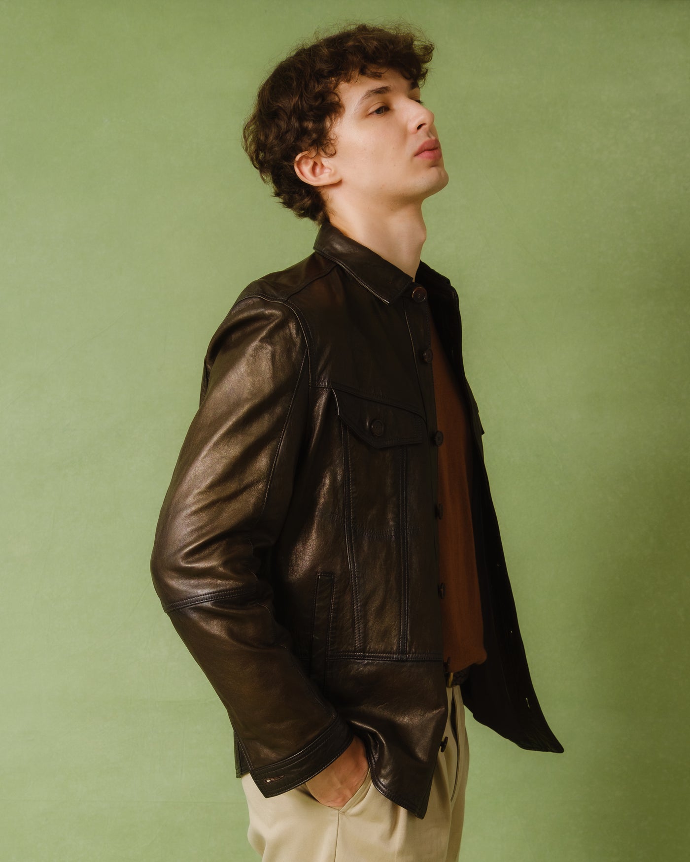 Leather Varsity Jacket