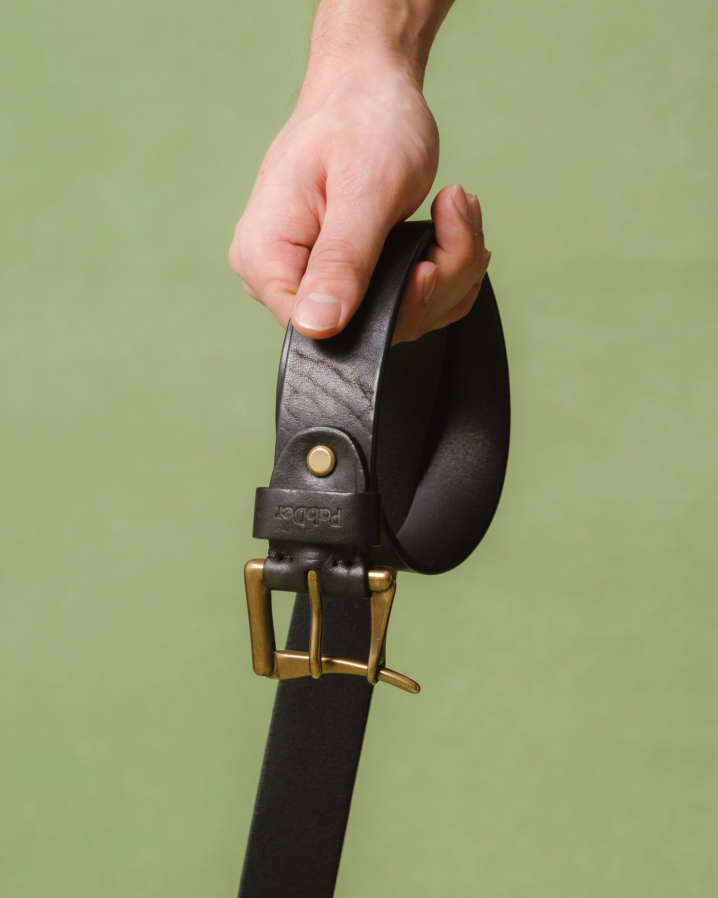 Fireman Clasp Leather Belt