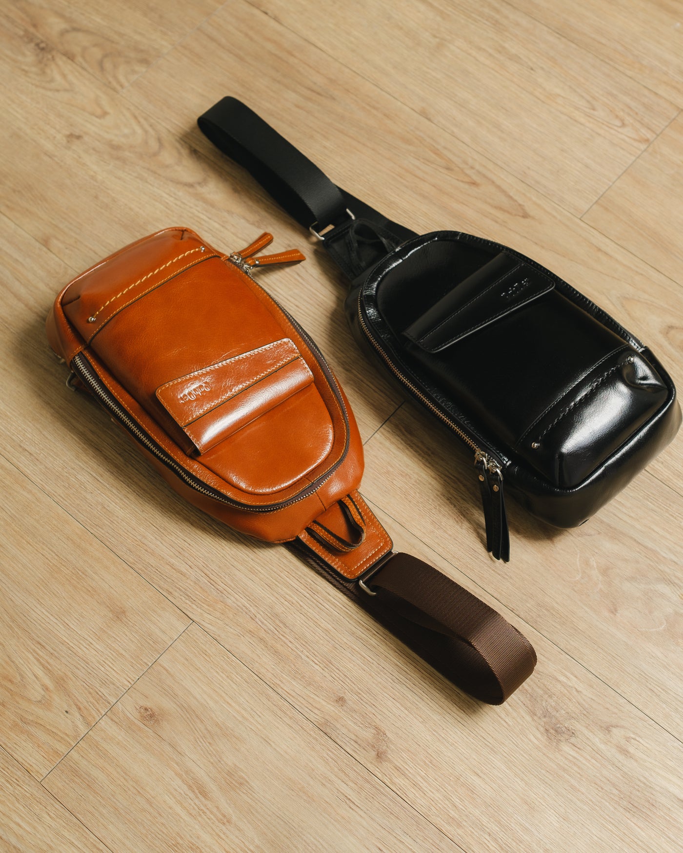 Men's Oval Crossbody Bag