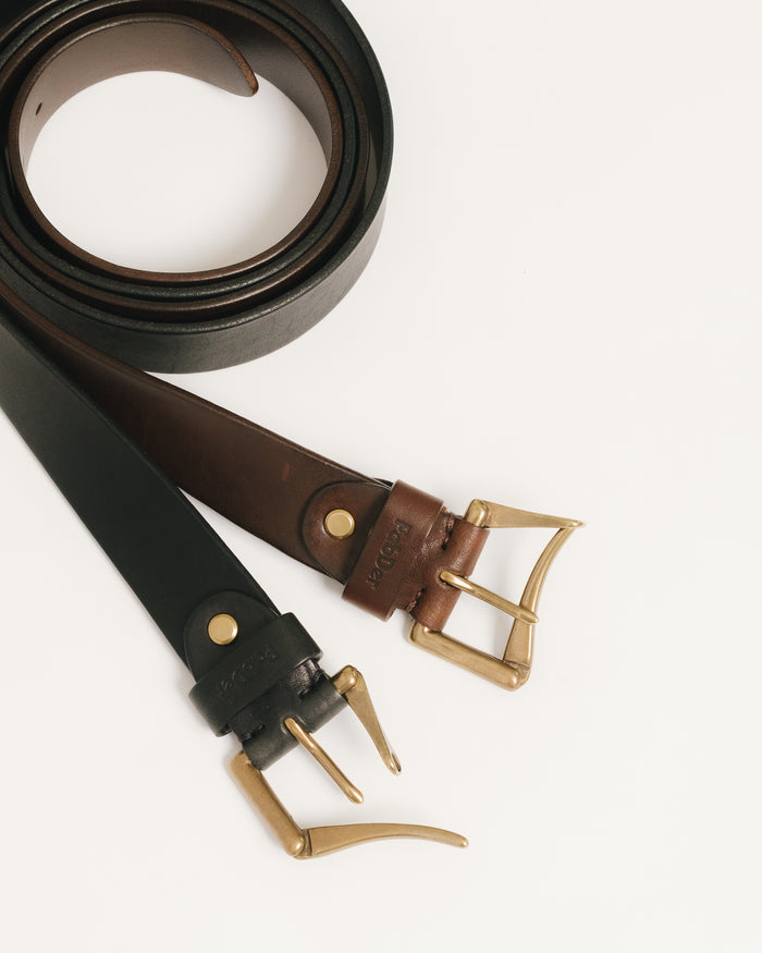 Fireman Clasp Leather Belt