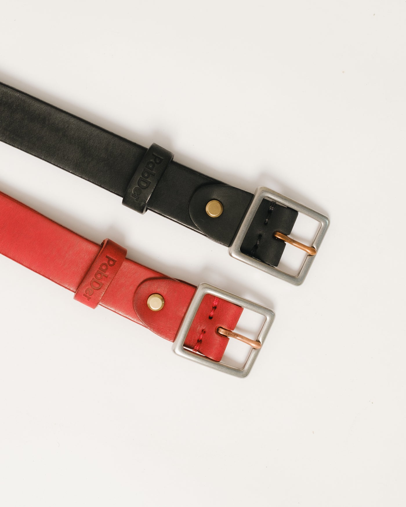 Needle Point Leather Belt