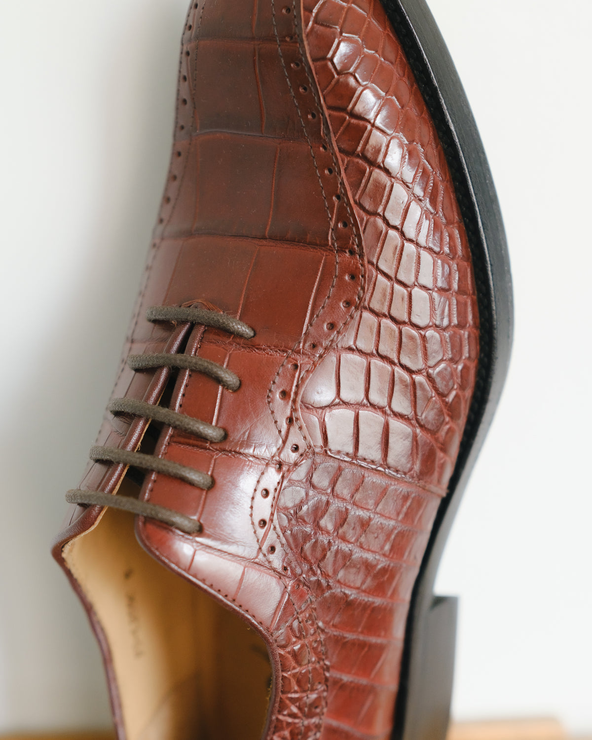 Crocodile Leather Lace-ups