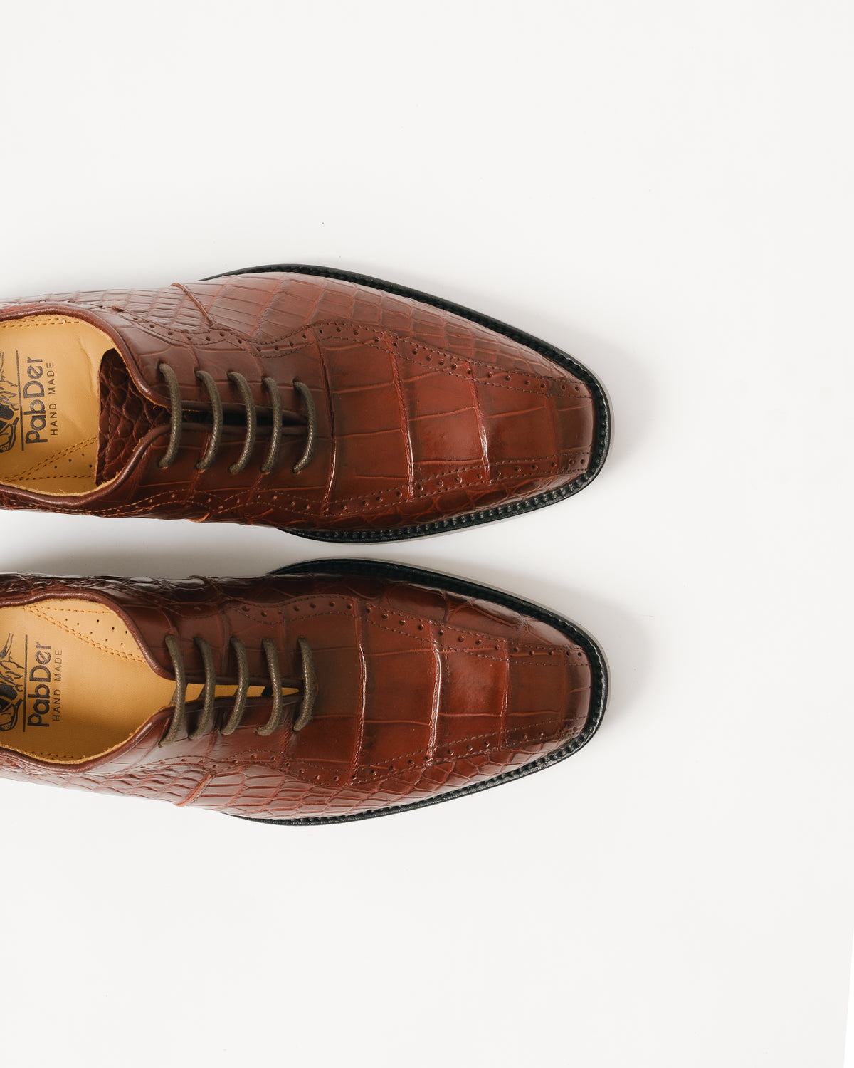 Crocodile Leather Lace-ups