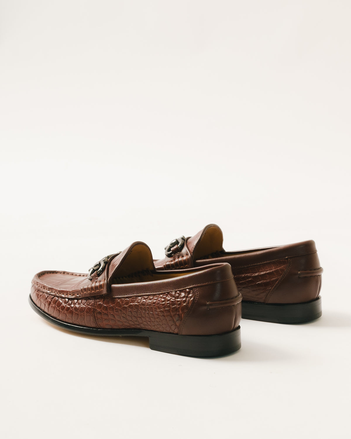Crocodile Leather Loafers