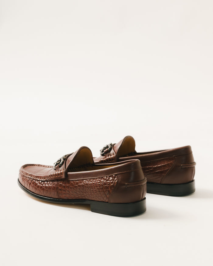 Crocodile Leather Loafers