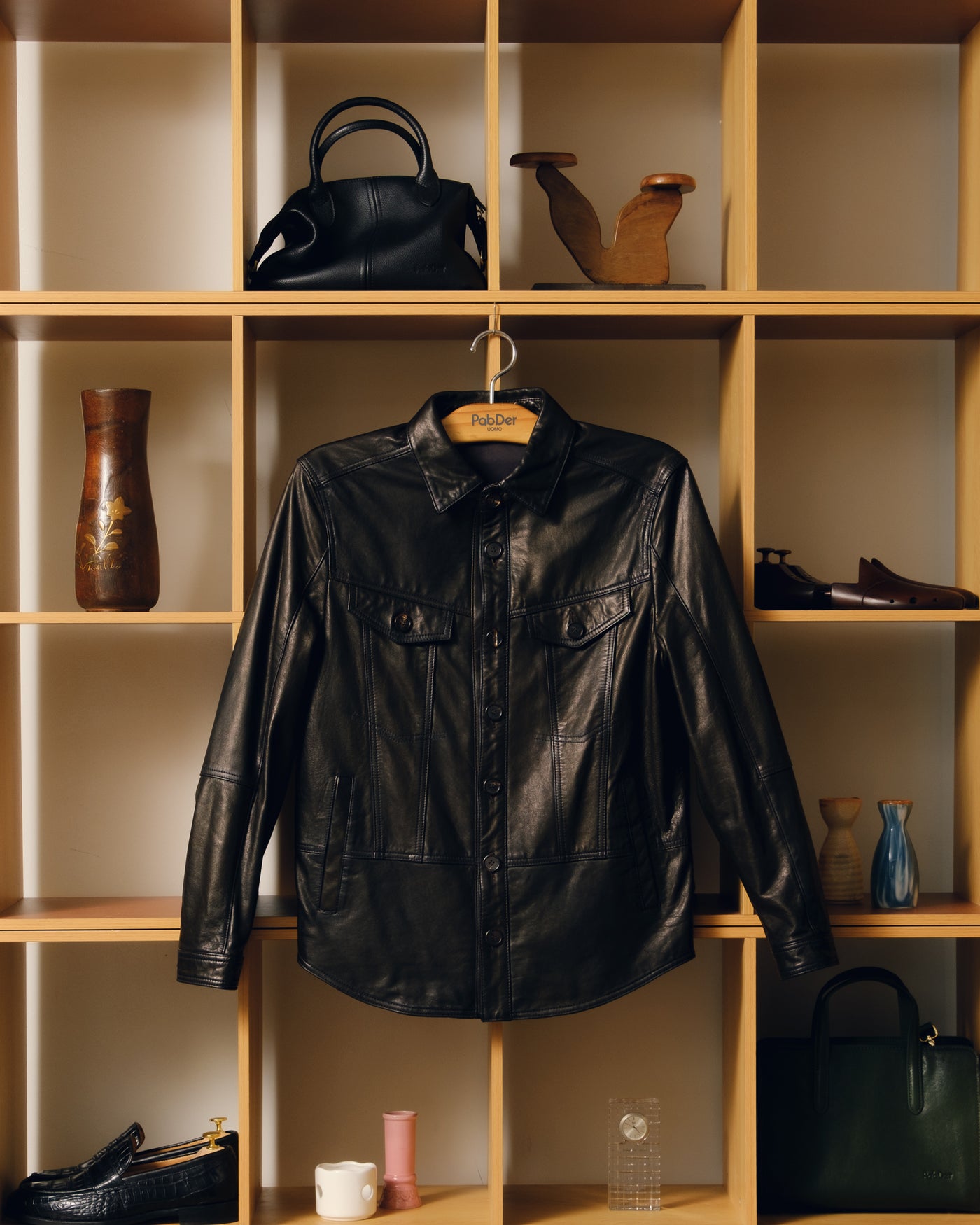 Leather Varsity Jacket