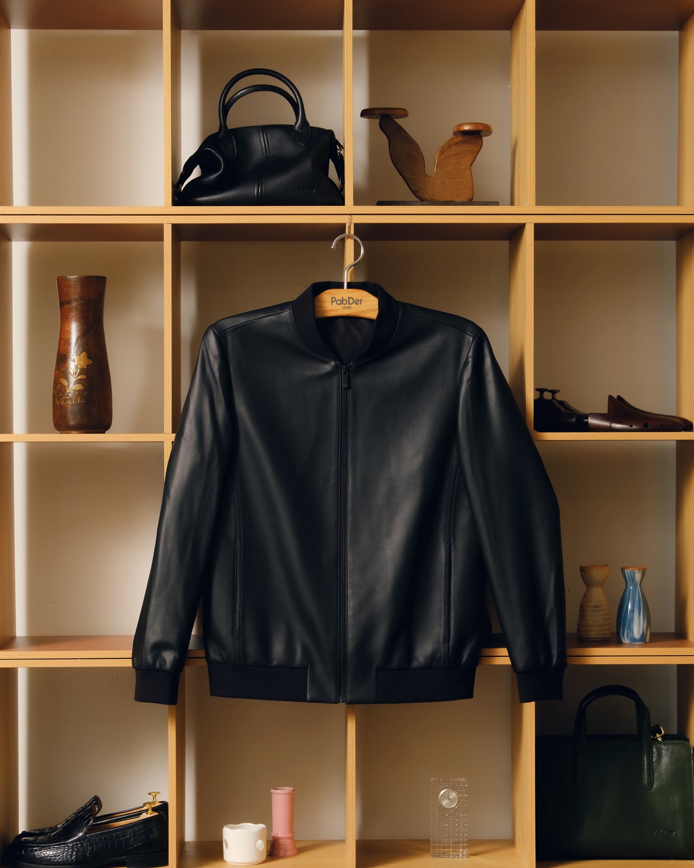 Leather Bomber Jacket