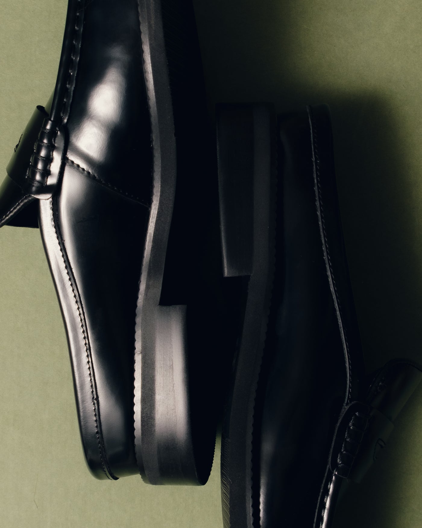 Shine Lacquer Half-Shoes