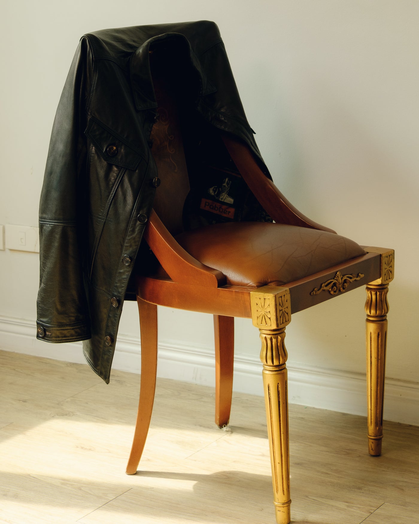 Leather Varsity Jacket