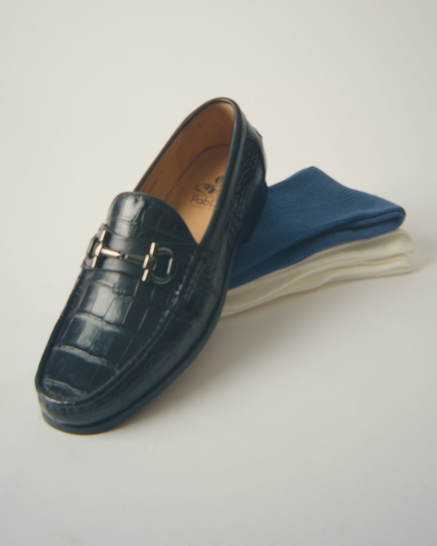Crocodile Leather Loafers