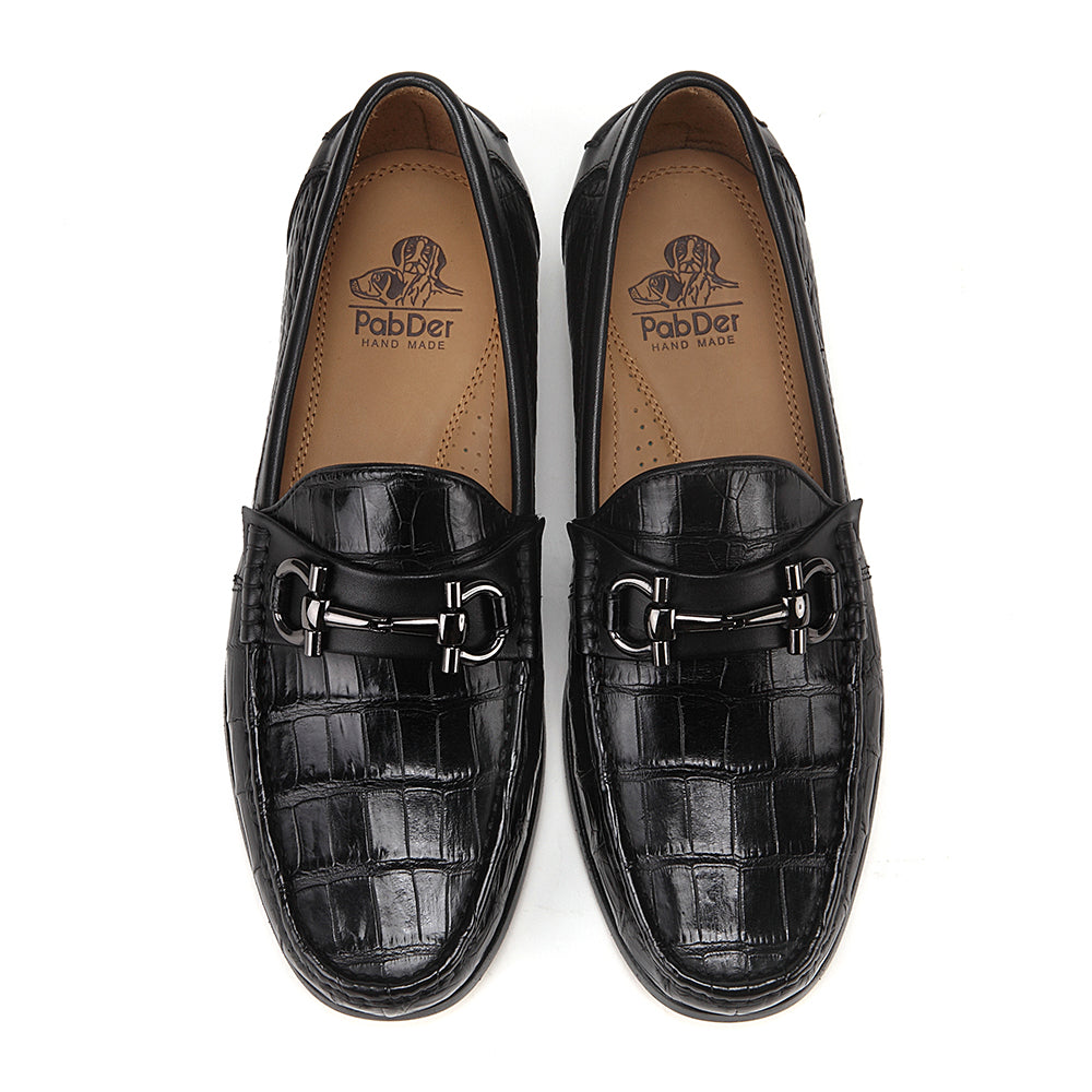 Crocodile Leather Loafers