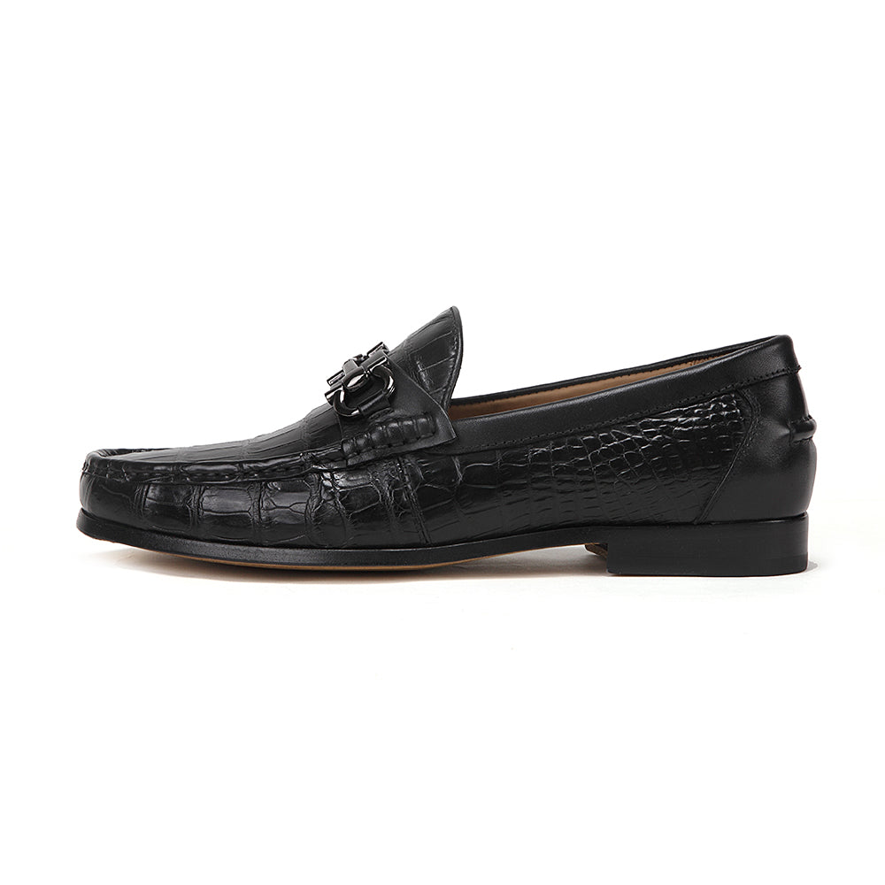 Crocodile Leather Loafers