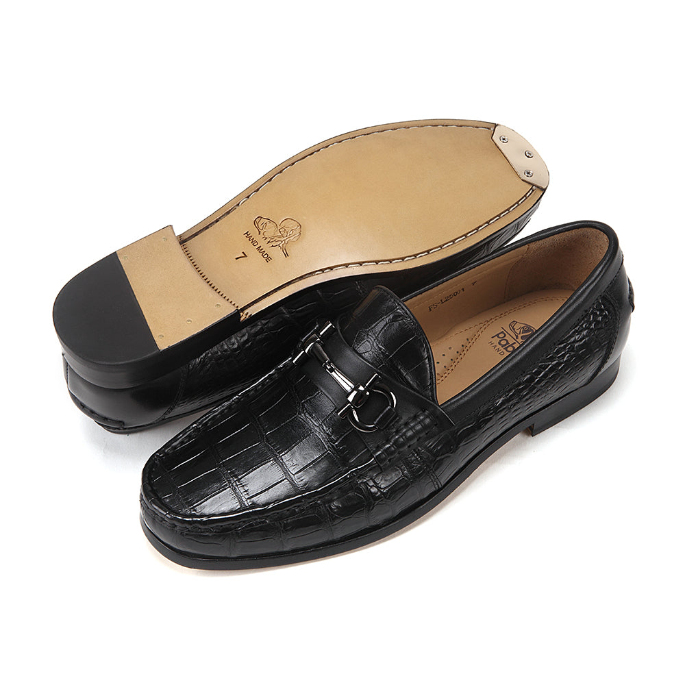 Crocodile Leather Loafers