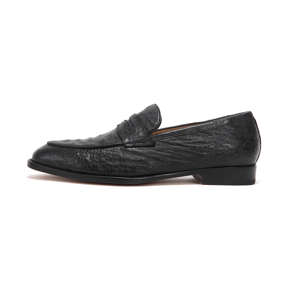 Ostrich Leather Loafers
