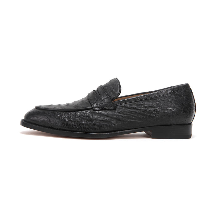 Ostrich Leather Loafers