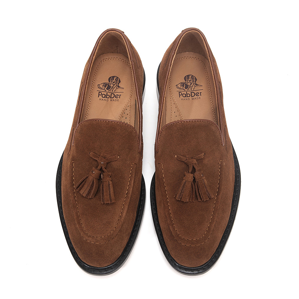Suede Tassel Loafers