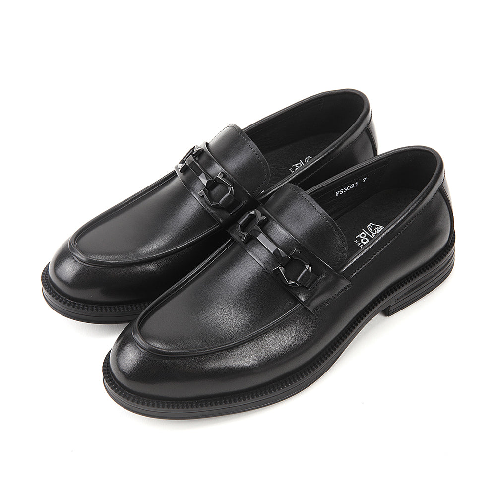 Geometric Horsebit Loafers