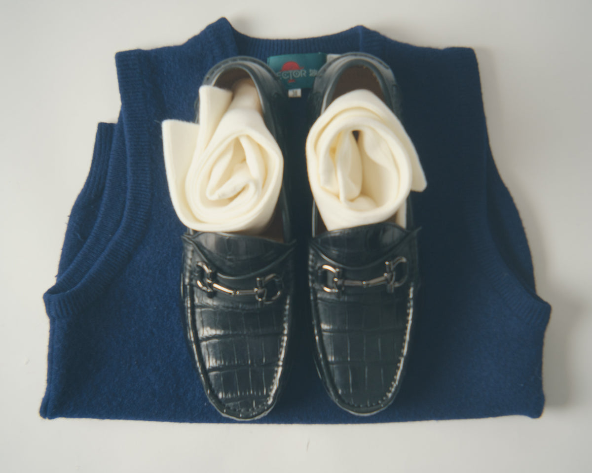 Crocodile Leather Loafers
