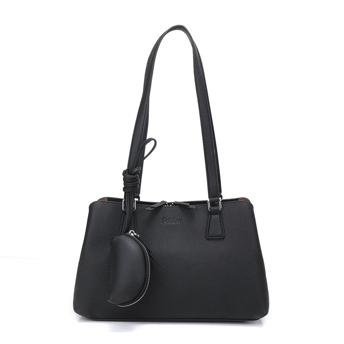 Pebbled Leather Shoulder Bag