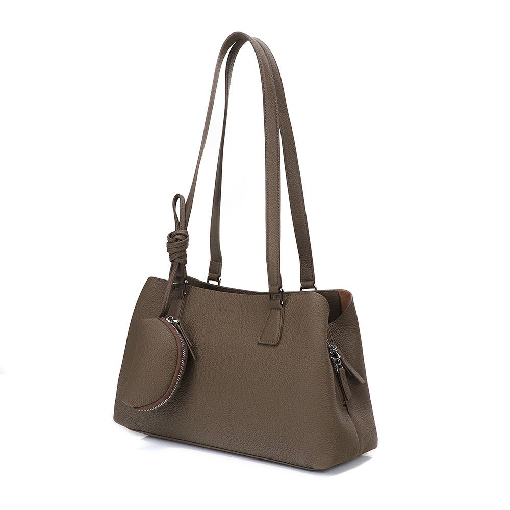 Pebbled Leather Shoulder Bag