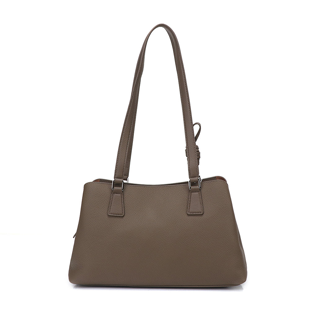 Pebbled Leather Shoulder Bag
