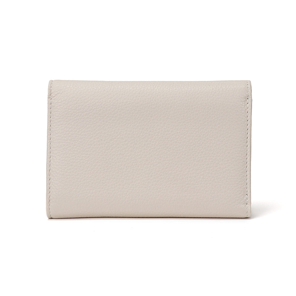 Long Trifold Leather Wallet