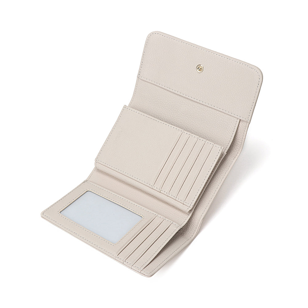 Long Trifold Leather Wallet
