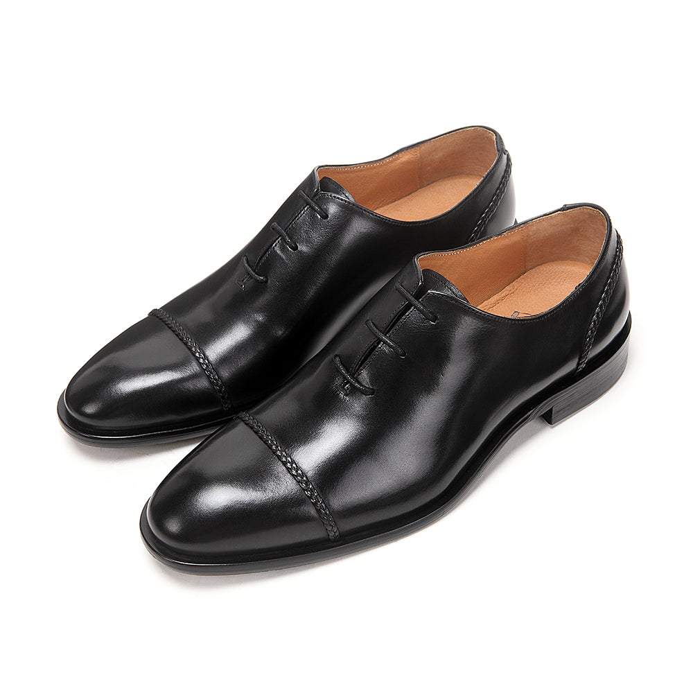 Braided Cap-toe Oxford