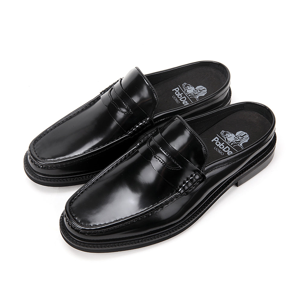 Shine Lacquer Half-Shoes