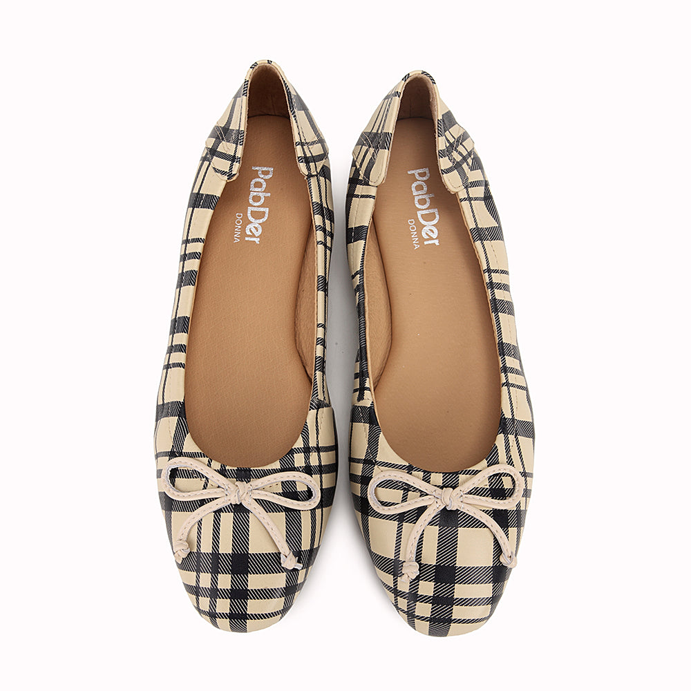 Plaid Ballerina Flats