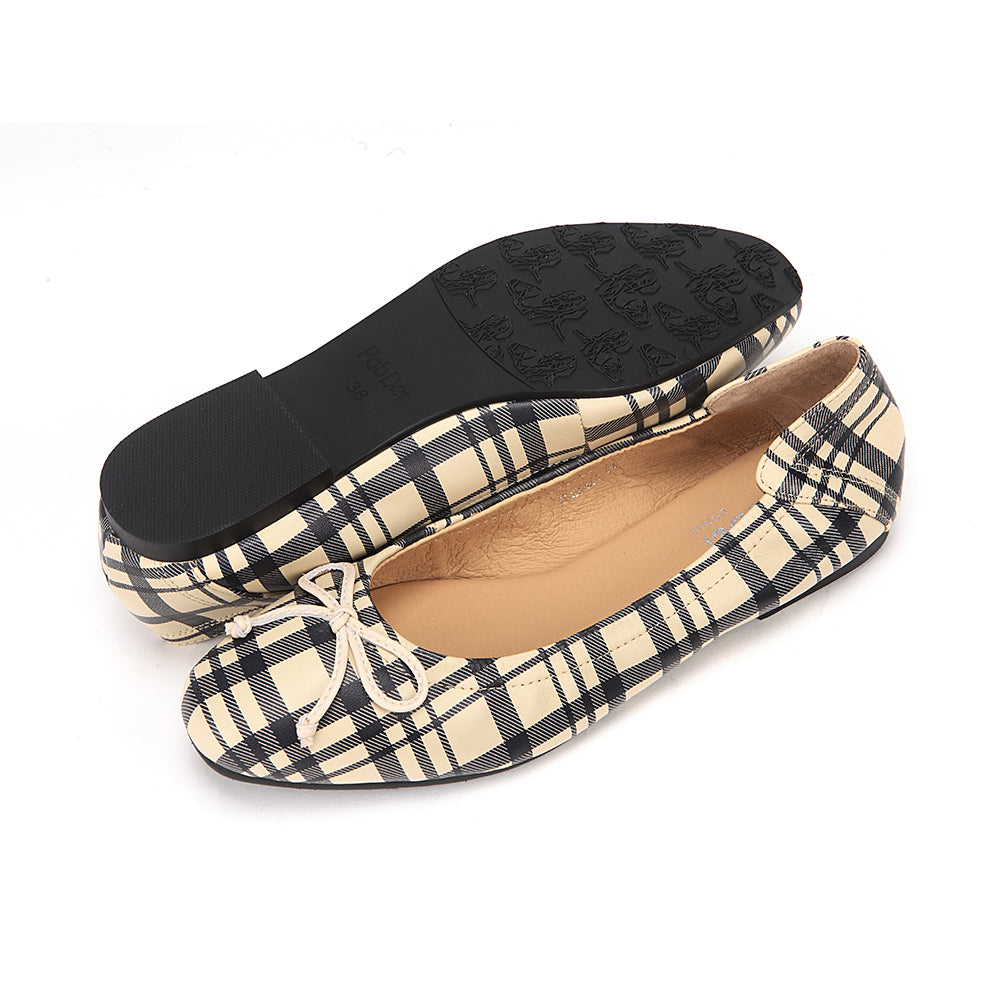 Plaid Ballerina Flats