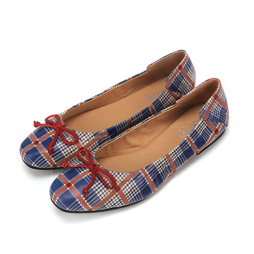 Plaid Ballerina Flats