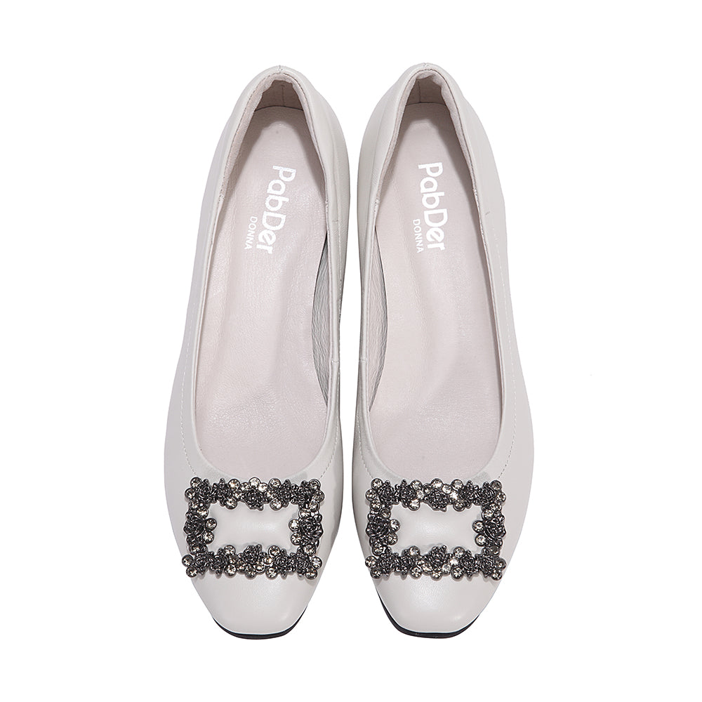 Rhinestone Block Heels