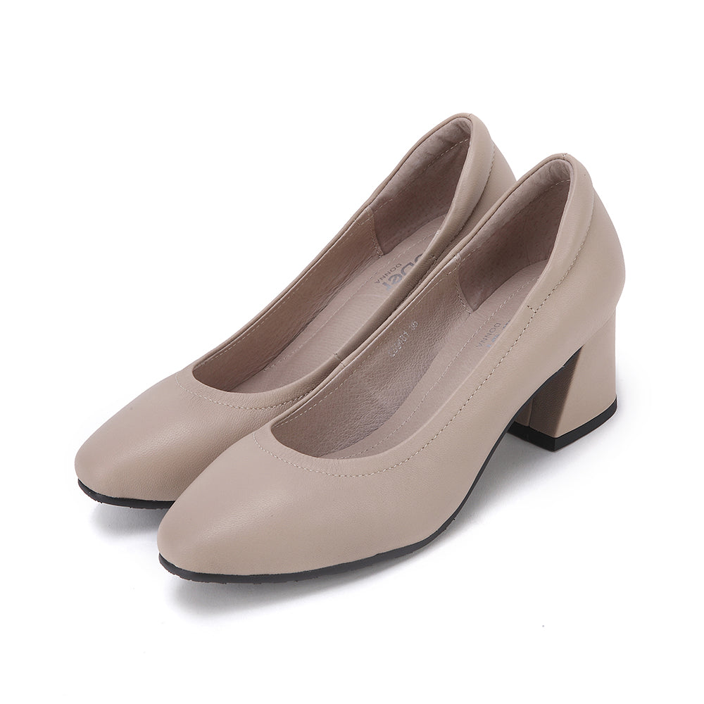 Plain Slanted Wedge Heels