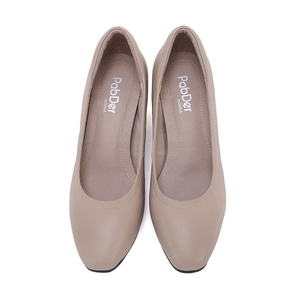 Plain Slanted Wedge Heels