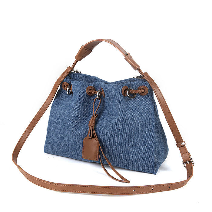 Denim Drawstring Pouch