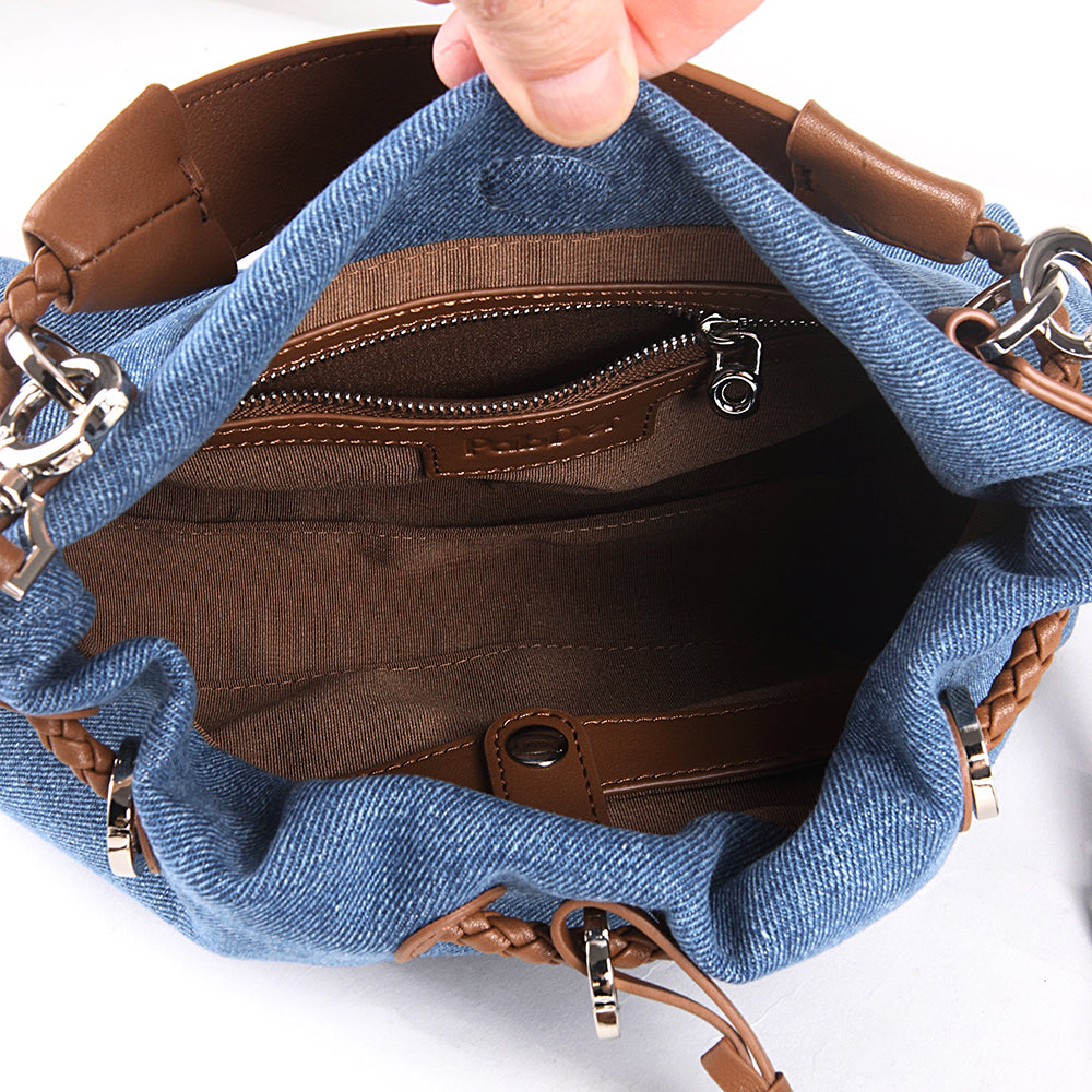 Denim Drawstring Pouch