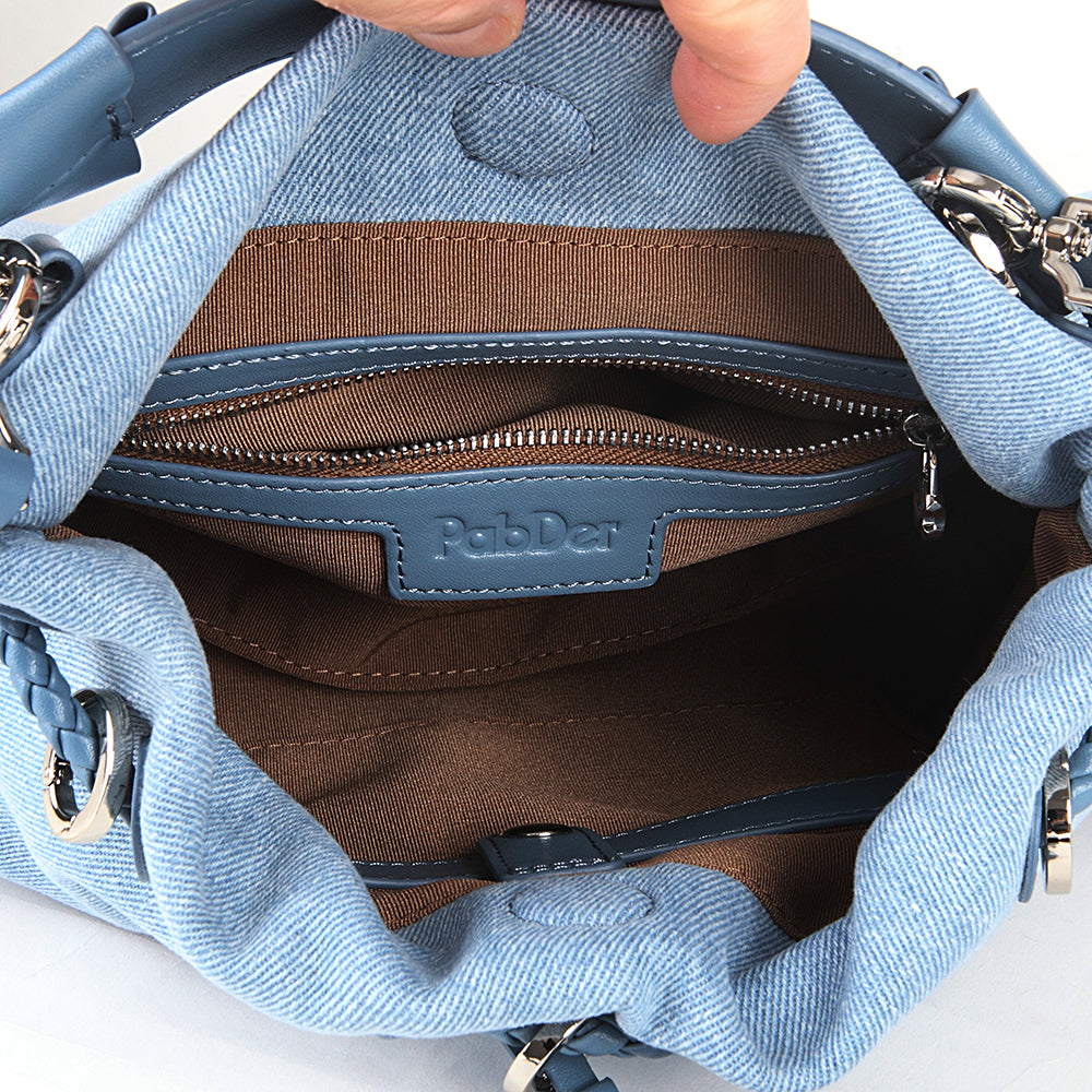 Denim Drawstring Pouch