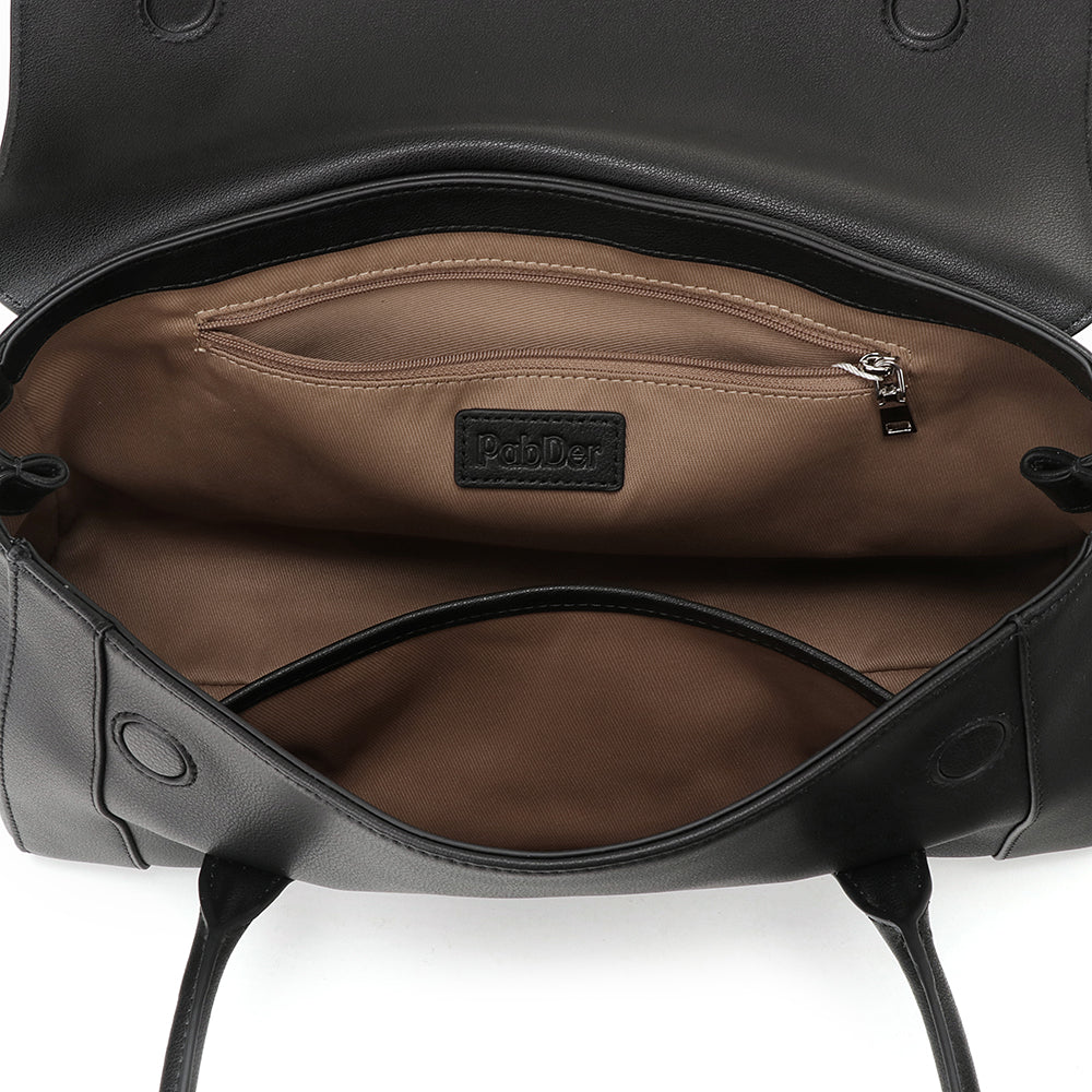 Top Handle Leather Purse