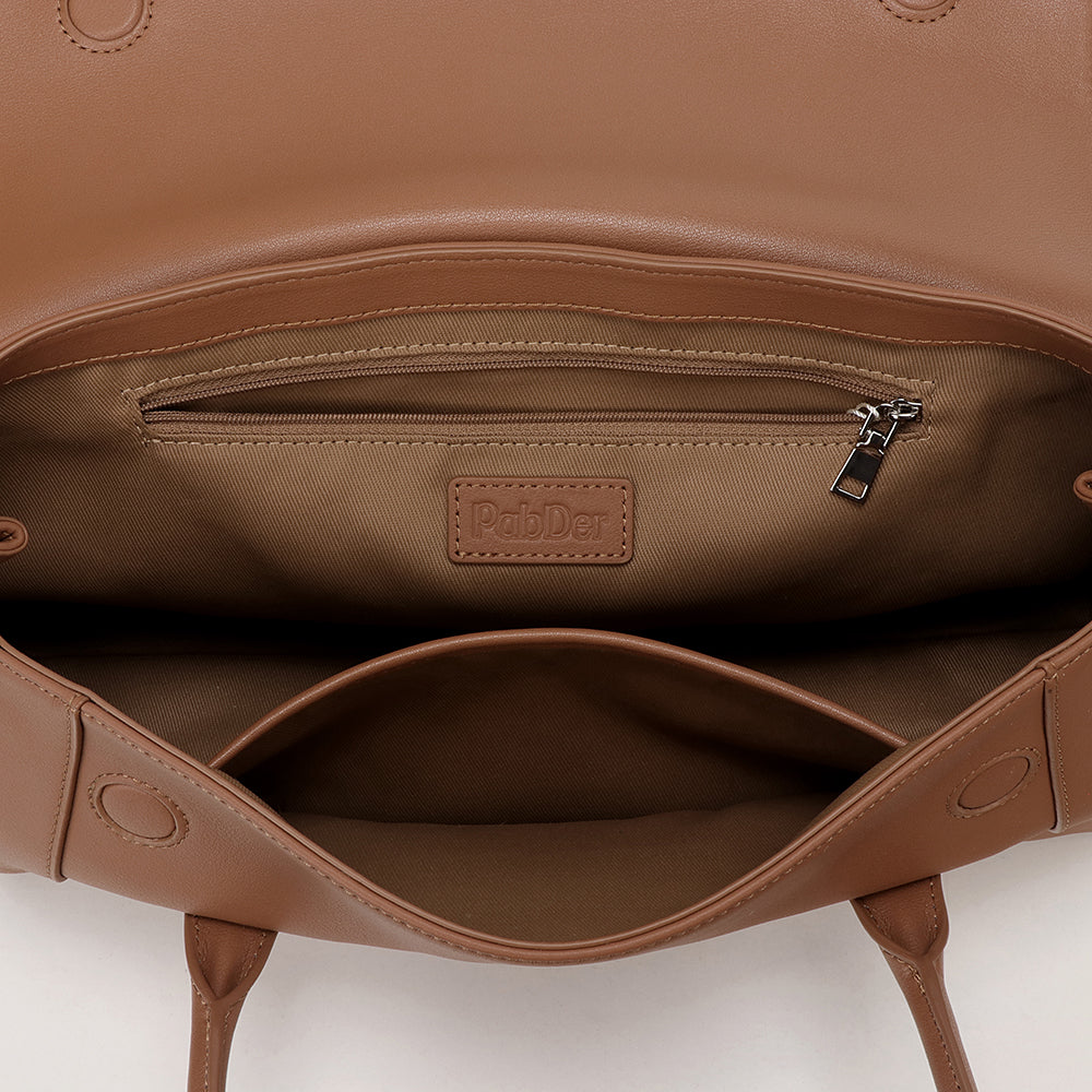 Top Handle Leather Purse