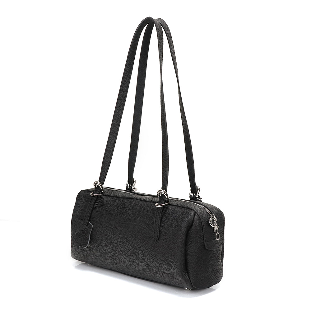 Half Bowling Leather Bag