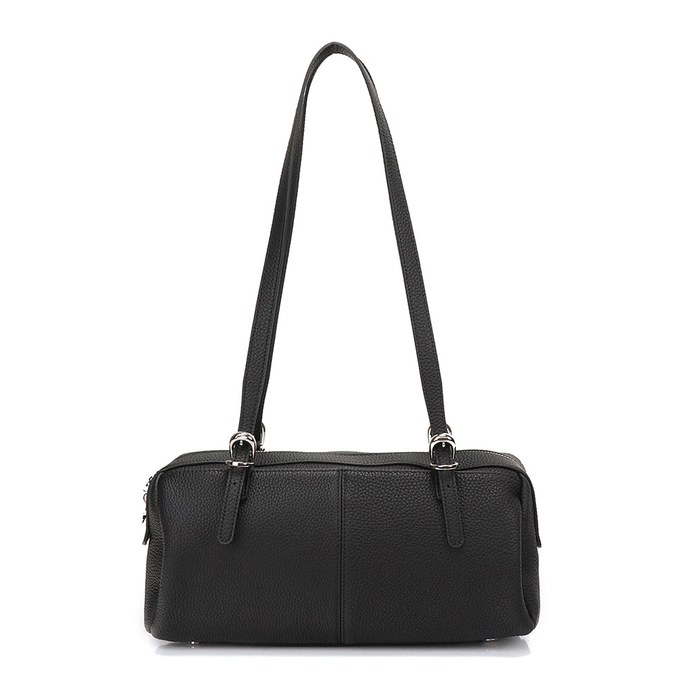 Half Bowling Leather Bag