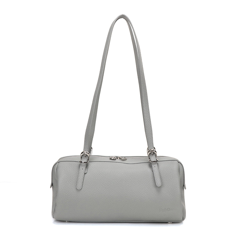 Half Bowling Leather Bag