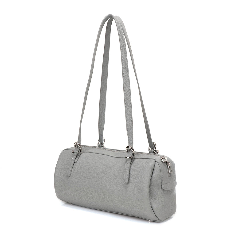 Half Bowling Leather Bag