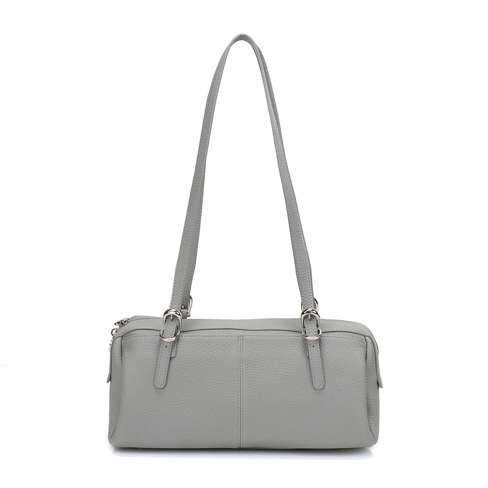 Half Bowling Leather Bag