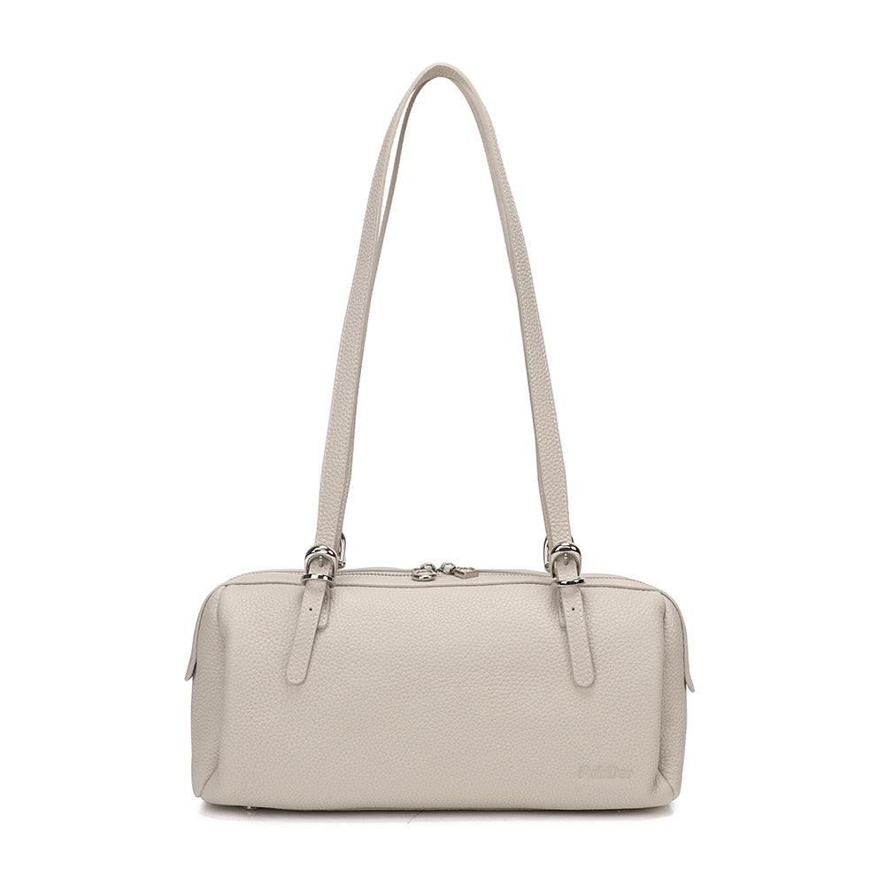 Half Bowling Leather Bag