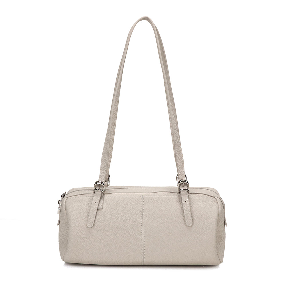 Half Bowling Leather Bag