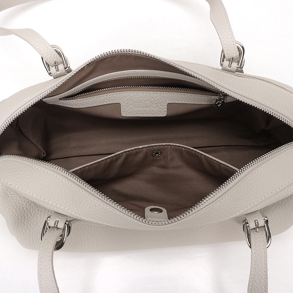 Half Bowling Leather Bag