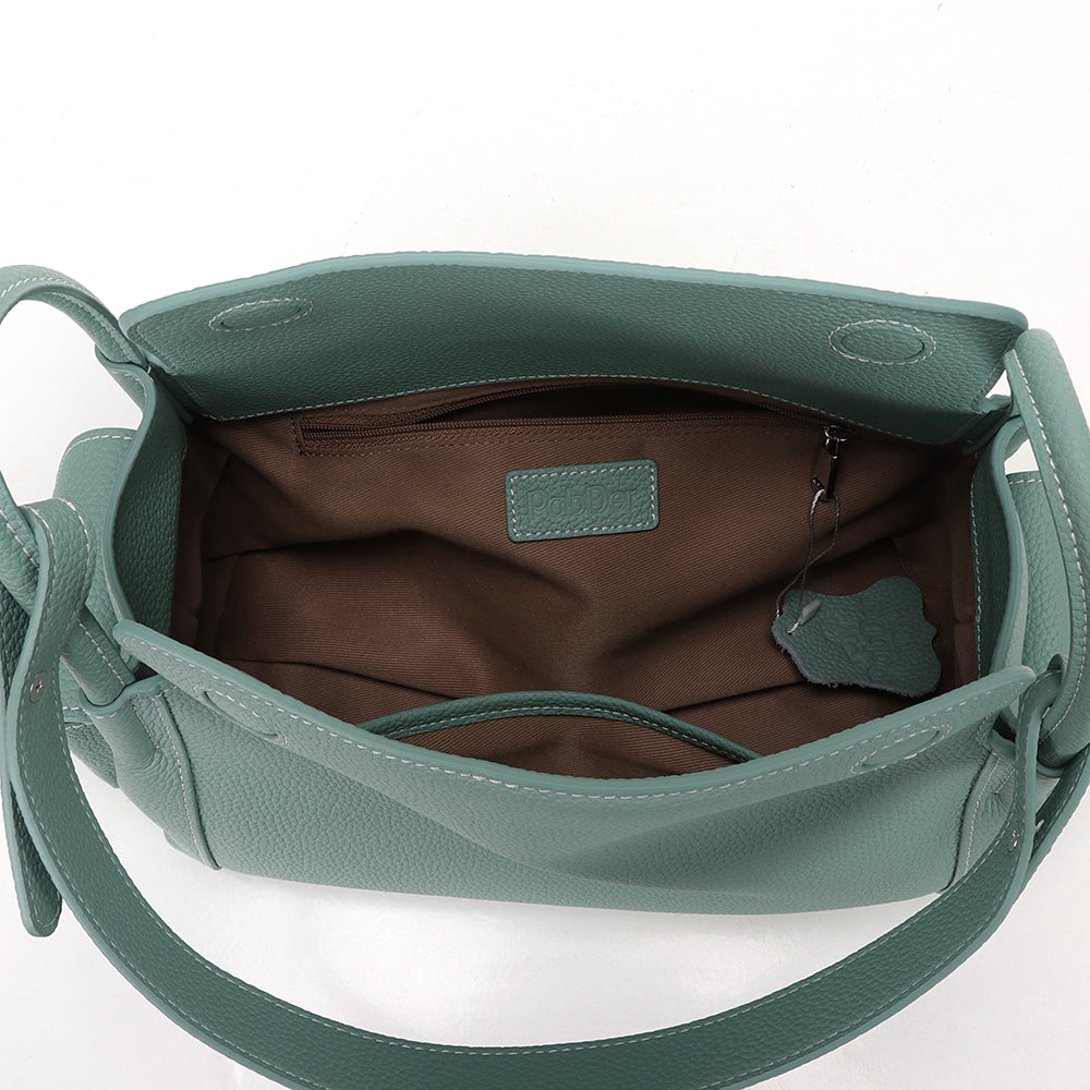 Structured Pebble Leather Purse