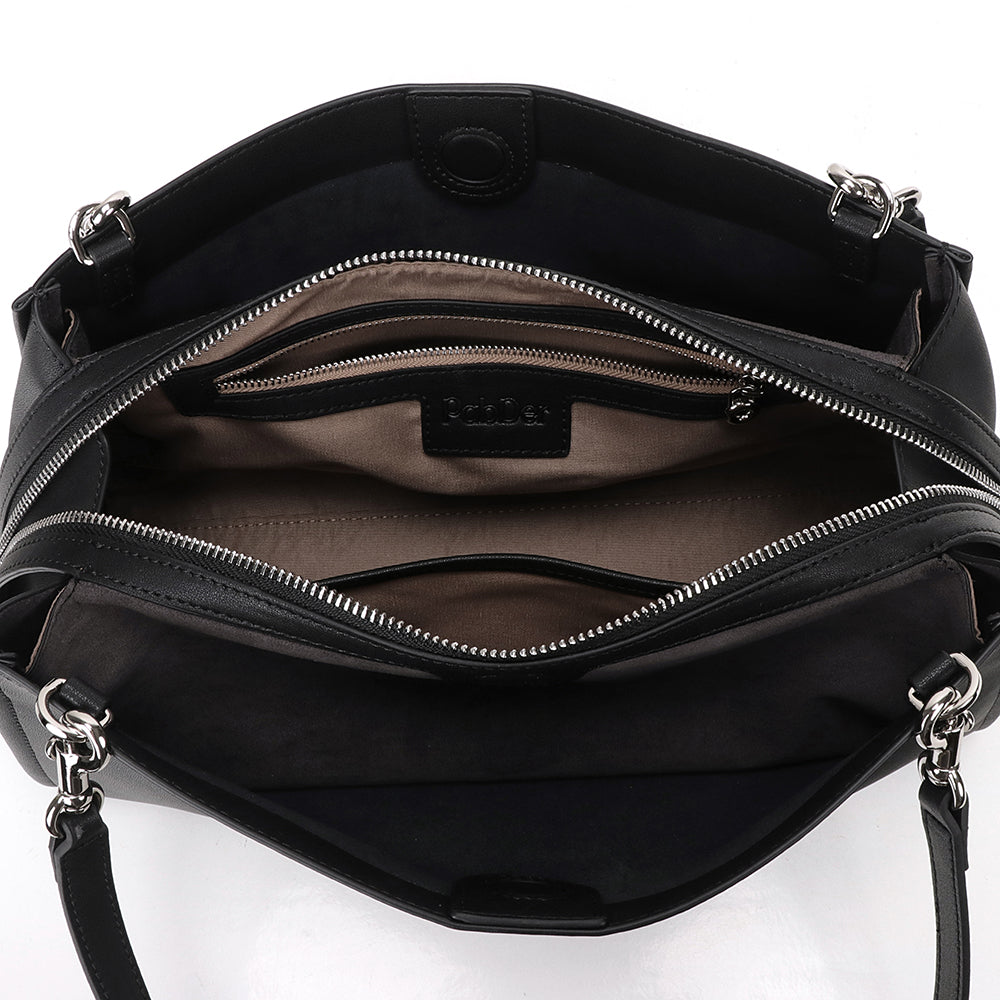 Top Handle Leather Shoulder Bag